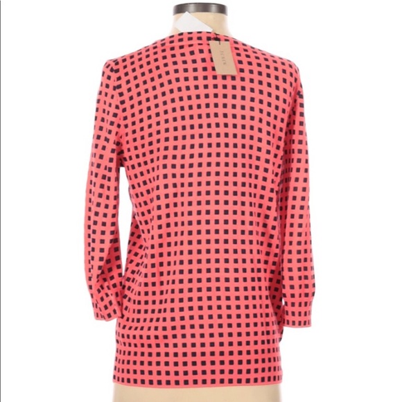 J Crew factory size small 3/4 sleeve top; new - Picture 3 of 5